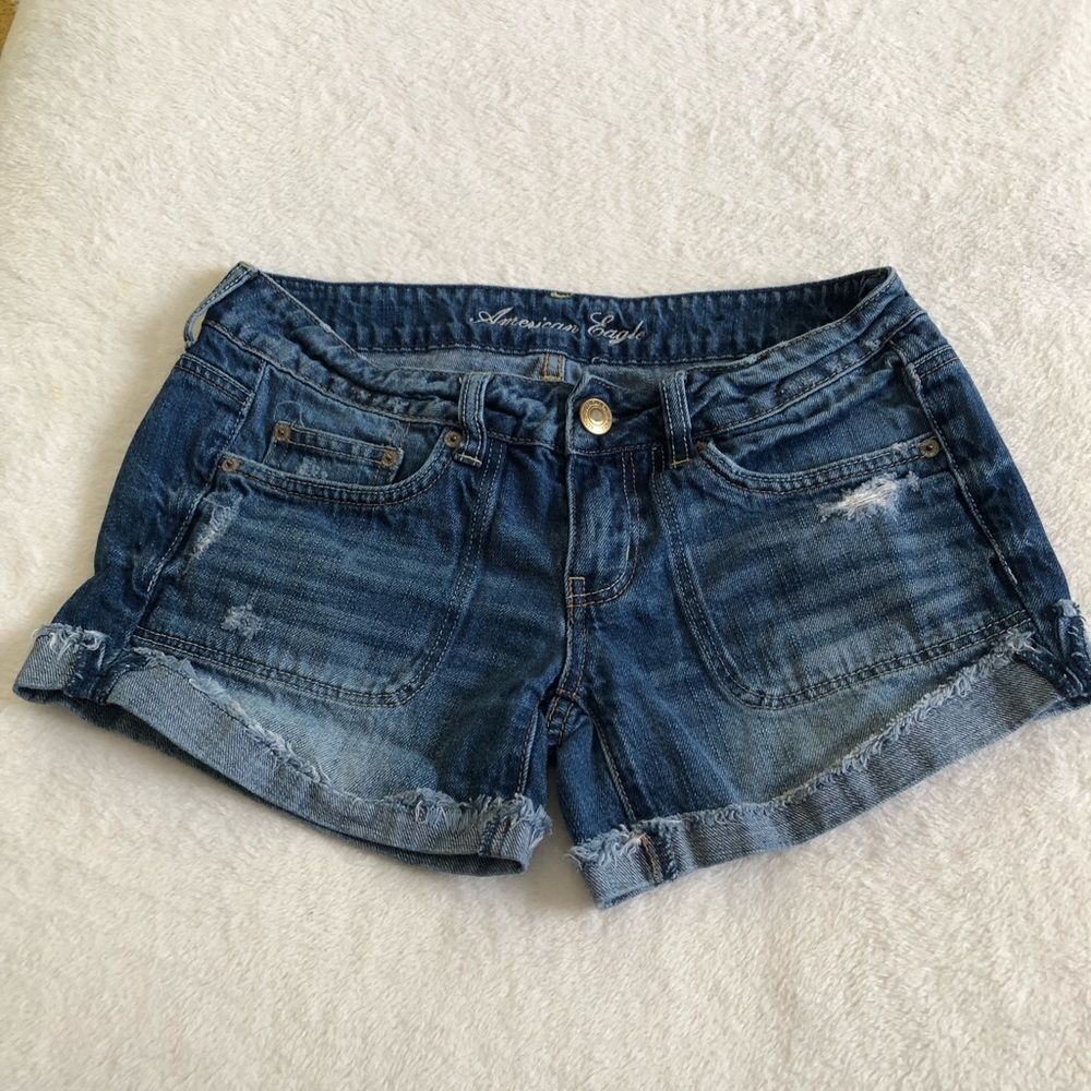 American eagle denim shorts, women size 4 - Picture 2 of 10